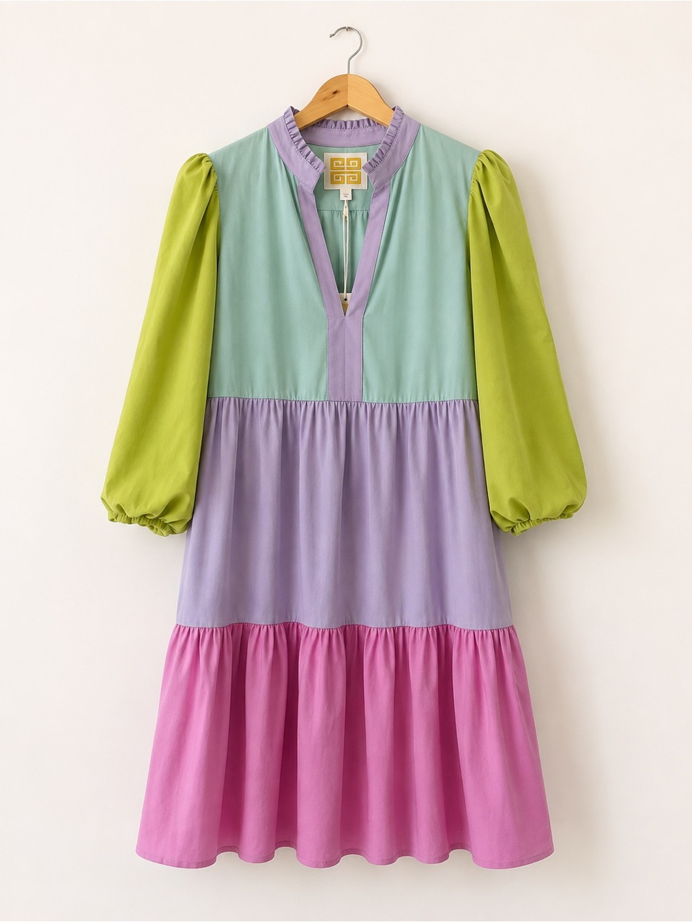 Emily McCarthy | Frankie Dress in Multi Colorblock | Women’s Size: S | NWT!